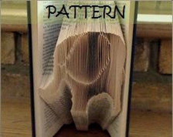 Book folding Pattern: ELEPHANT  design (including instructions) – DIY gift – Papercraft Tutorial