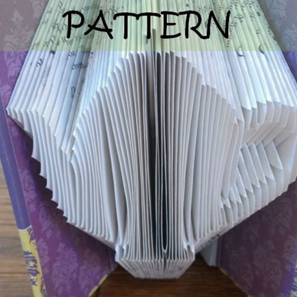 Book folding Pattern: TEAPOT design (including instructions) – DIY gift – Papercraft Tutorial