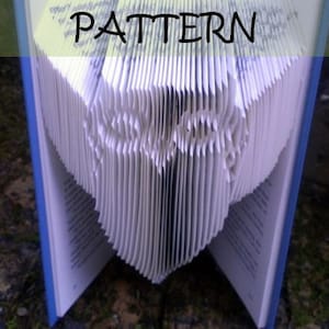 Book folding Pattern: OWL design (including instructions) – DIY gift – Papercraft Tutorial