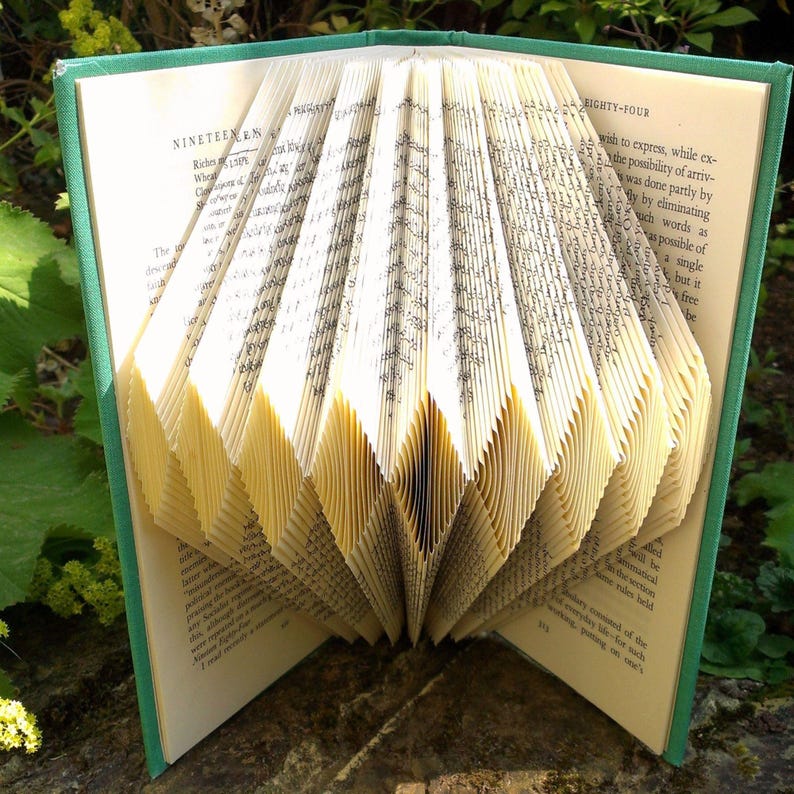 2 DIAMOND Book Folding Patterns | Folded Book Art Template | DIY Gift ...