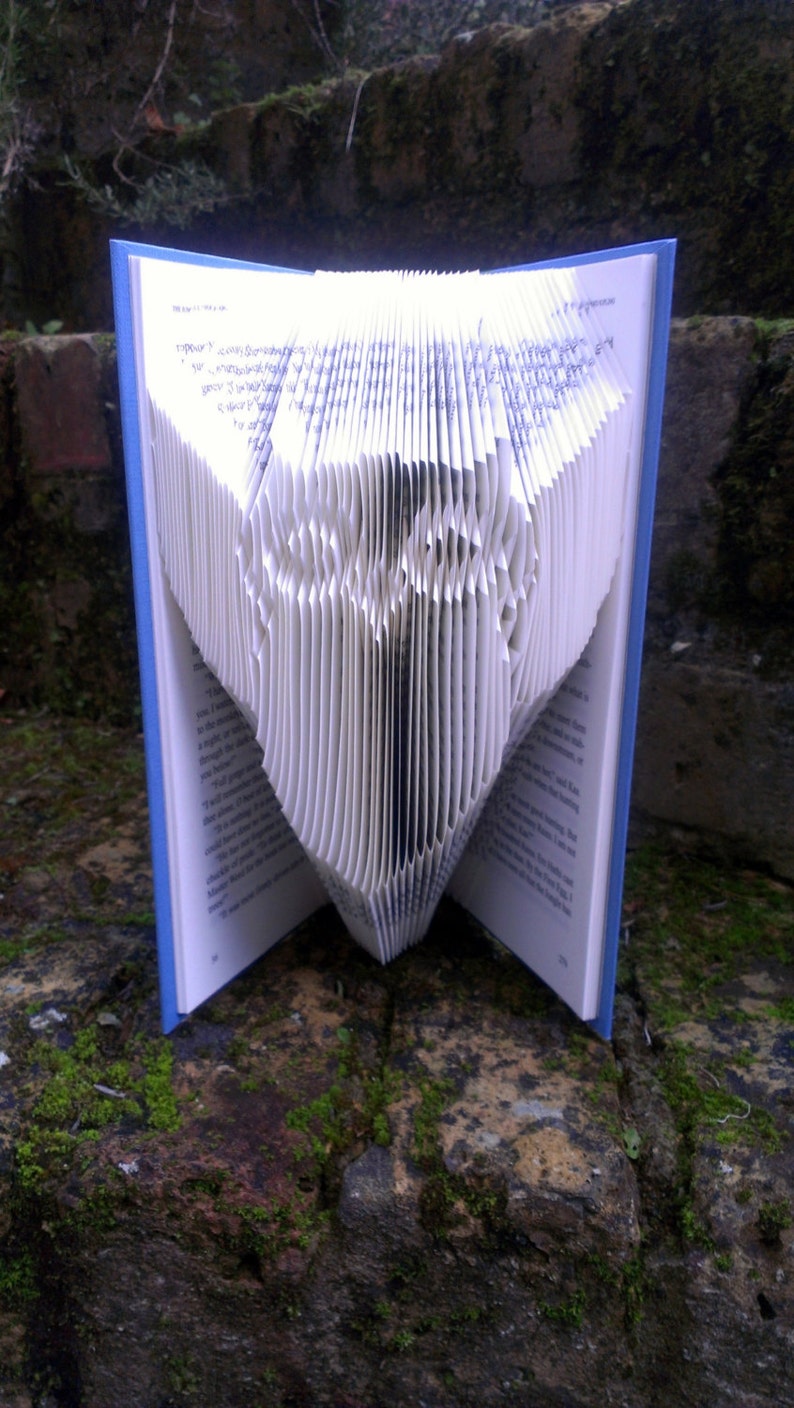 Book folding Pattern OWL design including instructions Etsy
