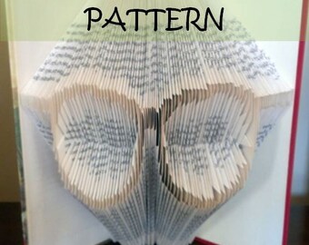 Book folding Pattern: SPECTACLES design (including instructions) – DIY gift – Papercraft Tutorial
