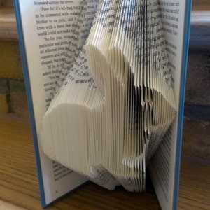 Fold Out Rabbit Writing RABBIT Book Folding Pattern | Folded Book Art Template | Digital ...