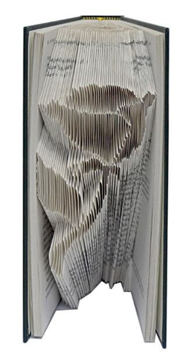 Book Folding Pattern: ROSE Design including Instructions - Etsy