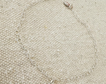 Dainty Silver Mustard Seed Bracelet: Minimalist Faith Jewelry