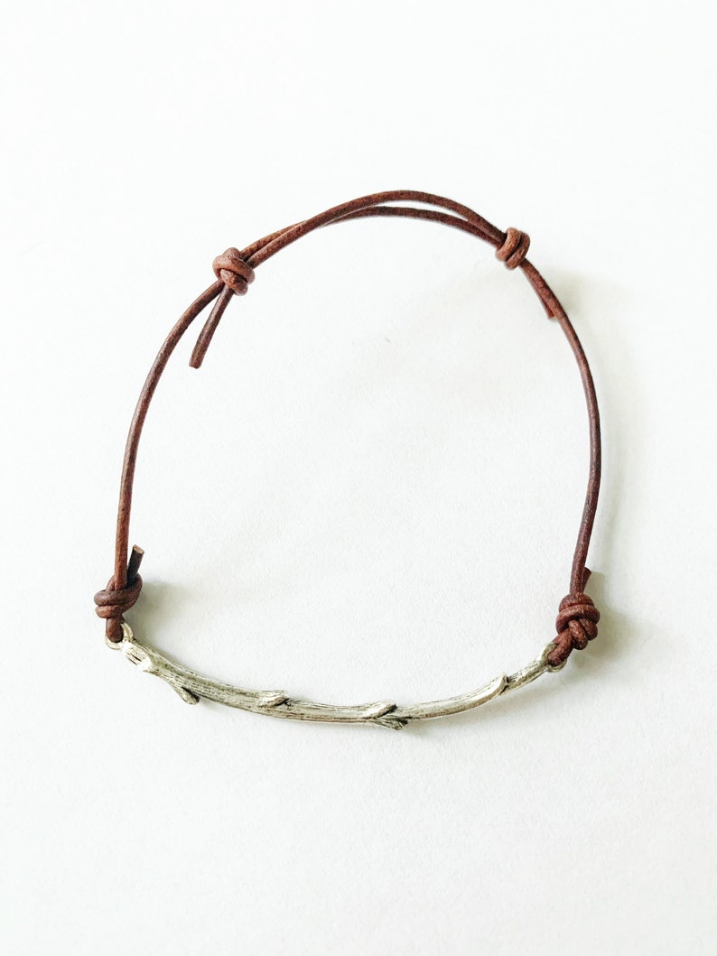 Rooted selah branch bar stacking bracelet
