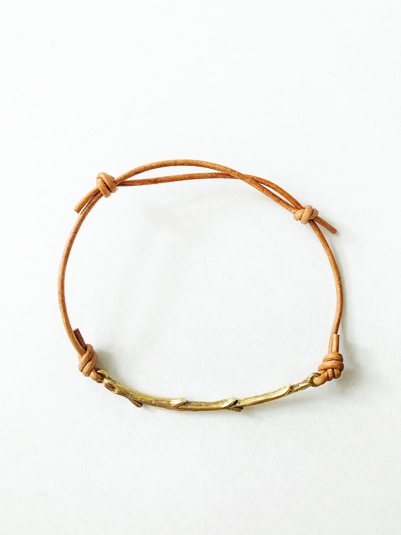 Rooted selah branch bar stacking bracelet