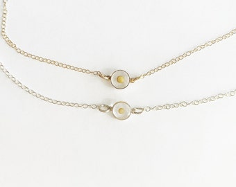 Gold Filled Mustard Seed Necklace: Dainty Faith Jewelry