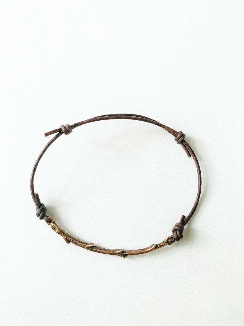 Rooted selah branch bar stacking bracelet