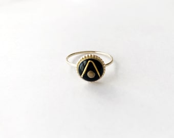 Berg und Senfkorn Ring - gold filled, Sterling Silber, Glaubensring, christlicher Schmuck