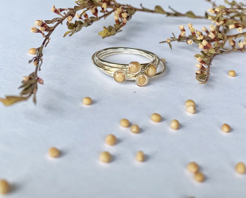 Faith as a Mustard Seed Ring Sterling Silver Delicate Etsy