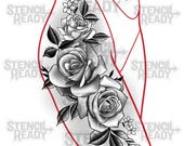 Tattoo Idea: Floral Thigh Tattoo Design for women. #womenstattoo #tattooidea #thightattoo #flowertattoo #floraltattoo
