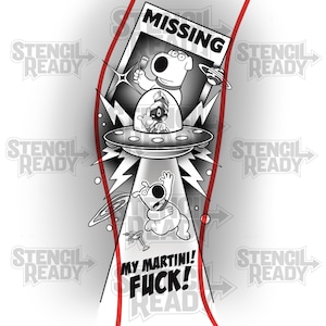 Tattoo-Idee: Jane Griffin / Marvin the Martian Bein-Tattoo-Idee #tattoodesign #cooltattoo