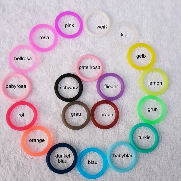 5 mini silicone rings for dummy chains