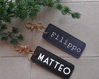 Personalized Rectangular Keychain, Ideal as a Party Favor, Place Card, Graduation Gift, Gift for Dad, Man, Boy, Grandpa