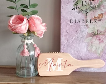 Large Personalized Wooden Hairbrush - Gift - Kids - Wedding - Mother's Day