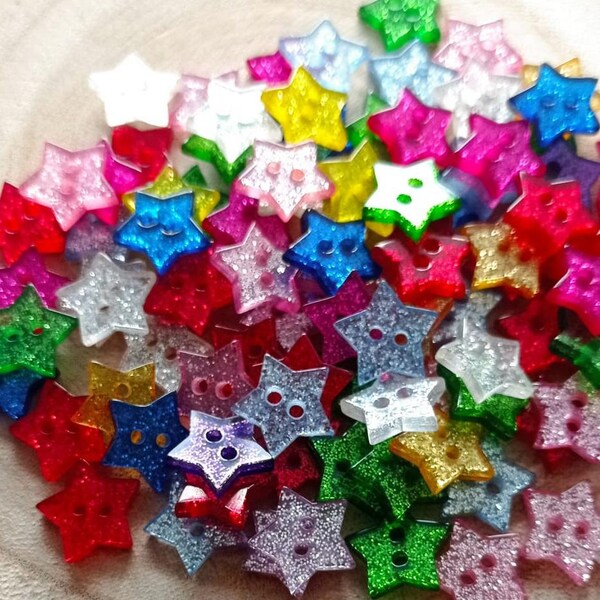 Star Buttons - Etsy
