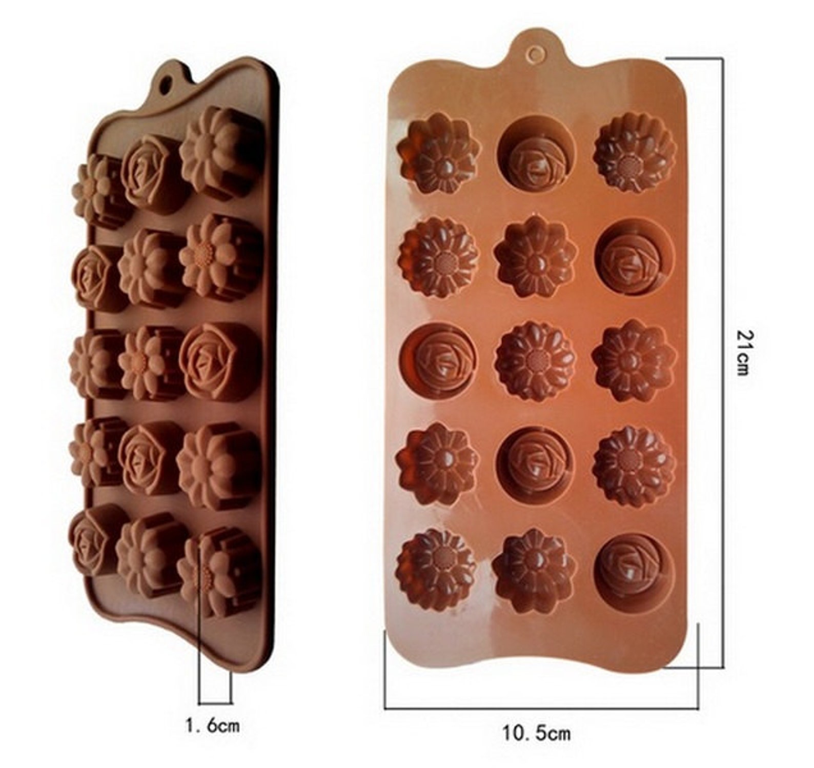 Stampo per sapone in silicone a forma di rosa: stampo per sapone rotondo a forma di fiore - Italia