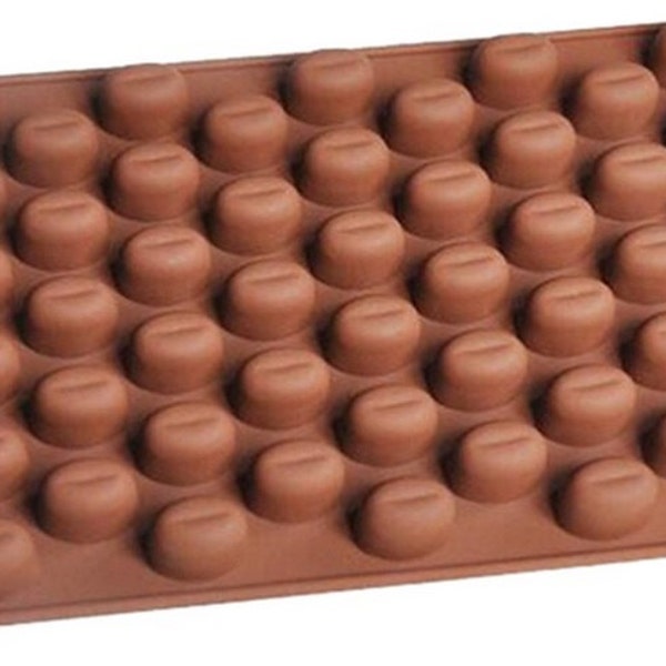 Moule silicone avec 55 grains de café-craie-dark chocolat-gâteau décoration-savon-bougies-chocolat