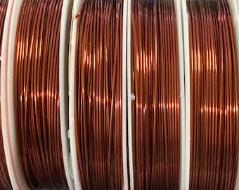 Copper wire 0.6 mm jewelry wire roll length 20 feet floral art
