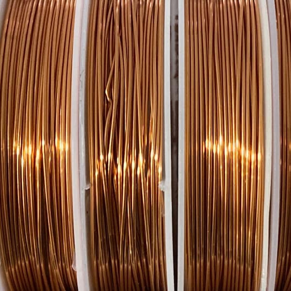 Copper wire 0.6 mm , floral art, jewelry wire roll length 20 feet