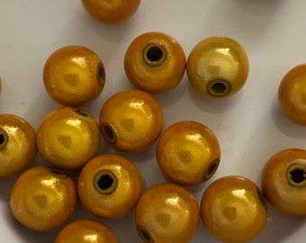 perlas milagrosas de color maíz redondas cuentas de 6 mm acrílicas
