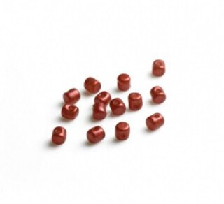 Rubyca Perline Ceche Di Vetro Tipo Druk, Tonde Opache, Rosa, Diametro 10 Mm, Confezione Da 1 Filo