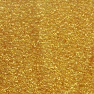 11-9132 Miyuki 11/0 Glass Round Seed Beads TRASPARENT LIGHT TOPAZ