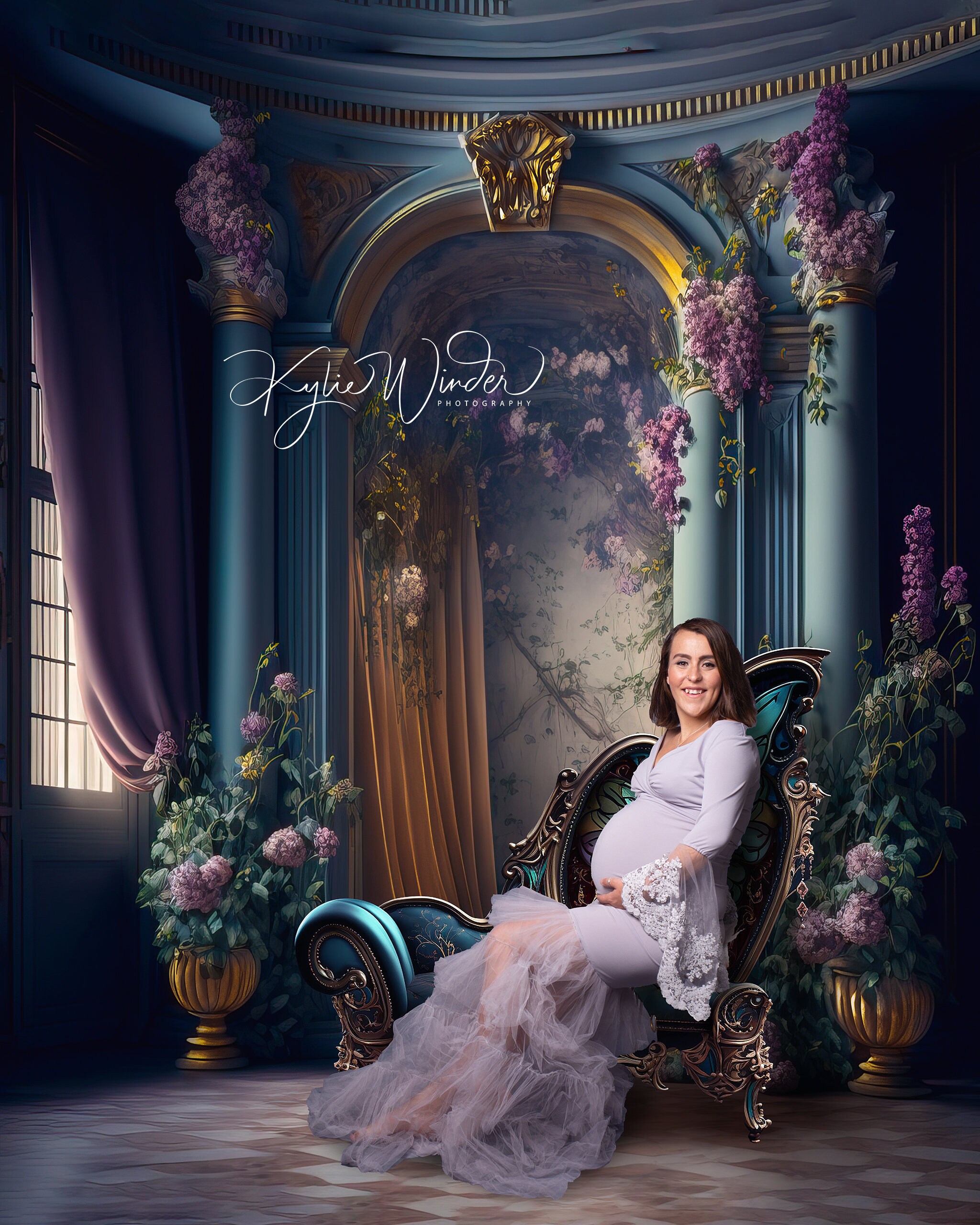 Digital Backdrop Set, Digital Backdrop, Chair Backdrop, Wings