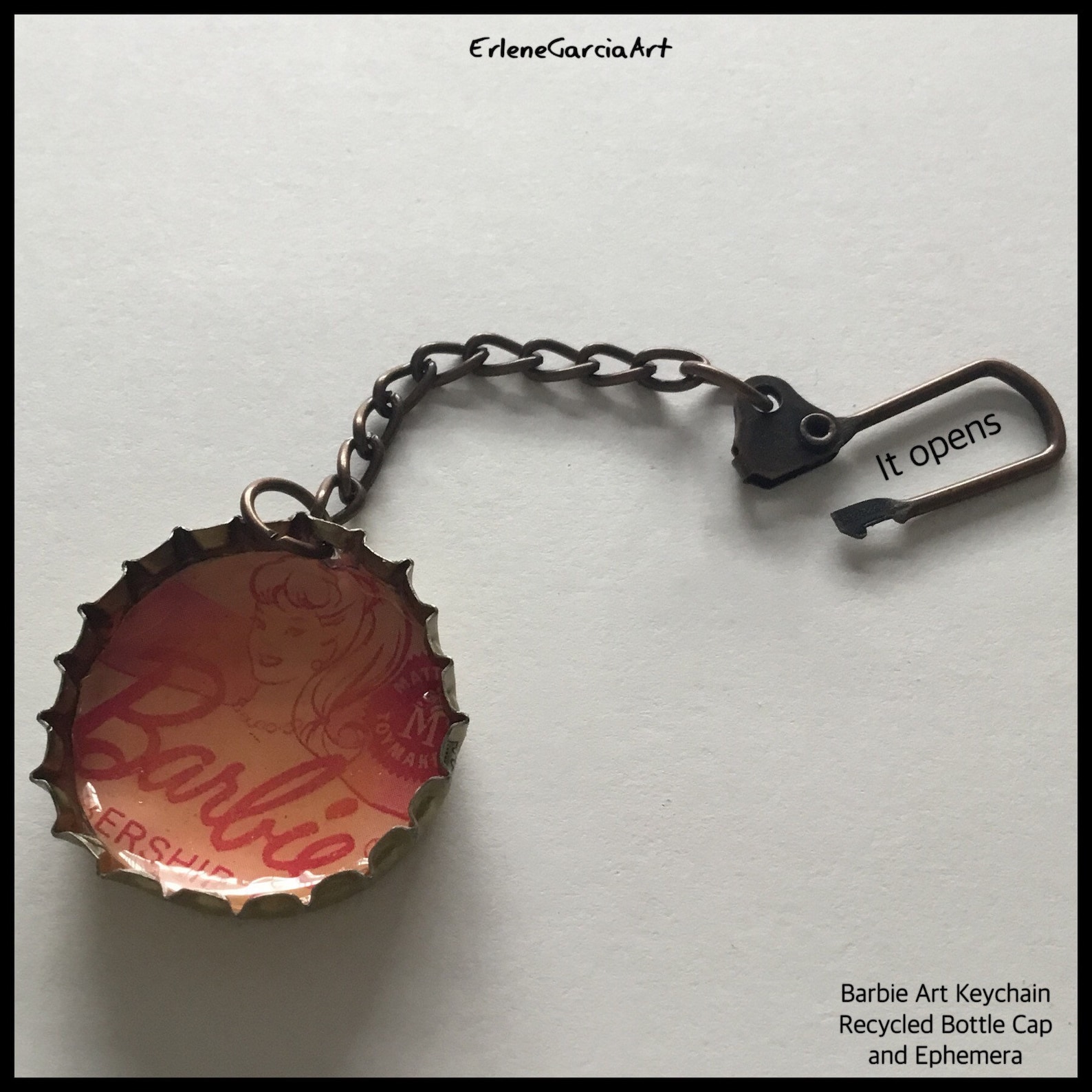 SALE Bottle Cap Keychain Etsy