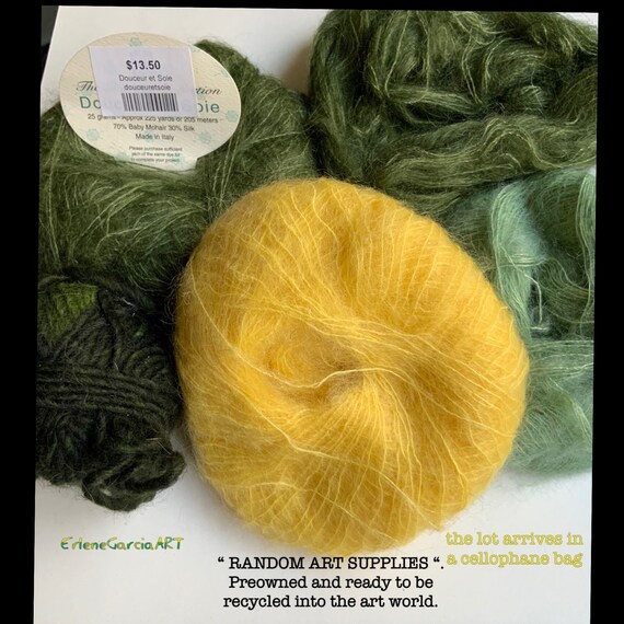 Variedad de hilados VERDE y AMARILLO | Etsy
