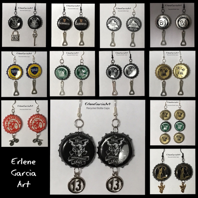 Bottle Cap Earrings