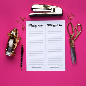 Retro Fridge List - Digital