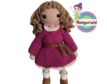 Amigurumi Crochet Doll Pattern – Sofia Dress-Up Doll (PDF)