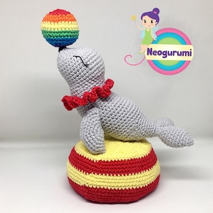 Jazzy the Circus Seal - Amigurumi Crochet Animal Pattern pdf