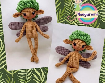 Finnea der Waldwichtel - Amigurumi Puppe Häkelanleitung