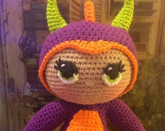 Draconia then Dragon Girl Doll - Amigurumi Crochet Pattern