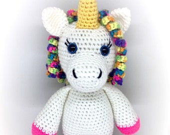 Twinkle el Unicornio - patrón de muñeca amigurumi de ganchillo
