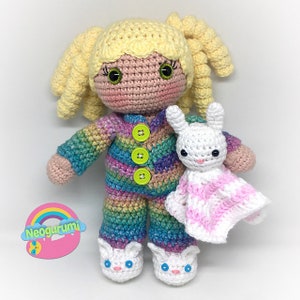 Hailey Doll -  amigurumi dress up doll crochet pattern with 4 outfits