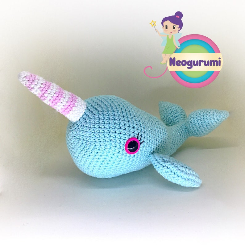 Nora the Narwhal Amigurumi Crochet Animal Pattern image 2