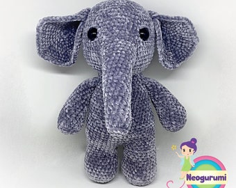 Elliott Elefanten - amigurumi virkad docka djurmönster pdf