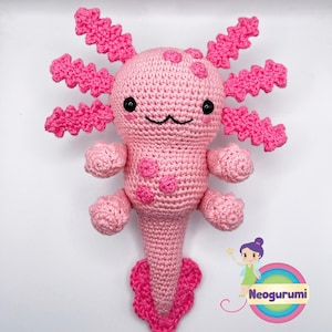 Alyx the Axolotl - amigurumi crochet doll pattern