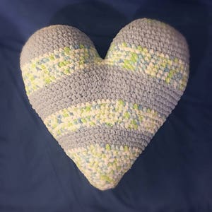 Heart Pillow Crochet Pattern