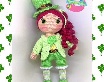 Patty Doll St. Patrick's Day Doll - Amigurumi Crochet Doll Pattern