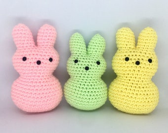 Bunny Easter Peeps - Amigurumi Crochet Doll Animal Holiday Easter Pattern pdf