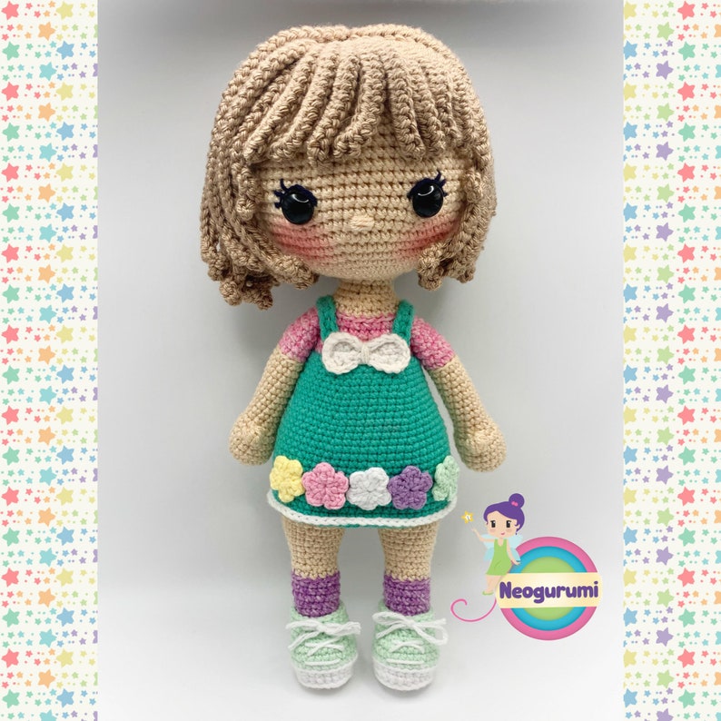 Ellie Doll Modello per bambola Amigurumi all'uncinetto immagine 1