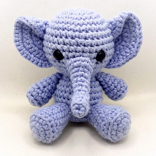 Little Elephant - amigurumi crochet doll animal pattern pdf