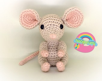 Milo il topo - Schema bambola Amigurumi all'uncinetto