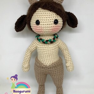 Komos the Satyr amigurumi doll crochet pattern image 2