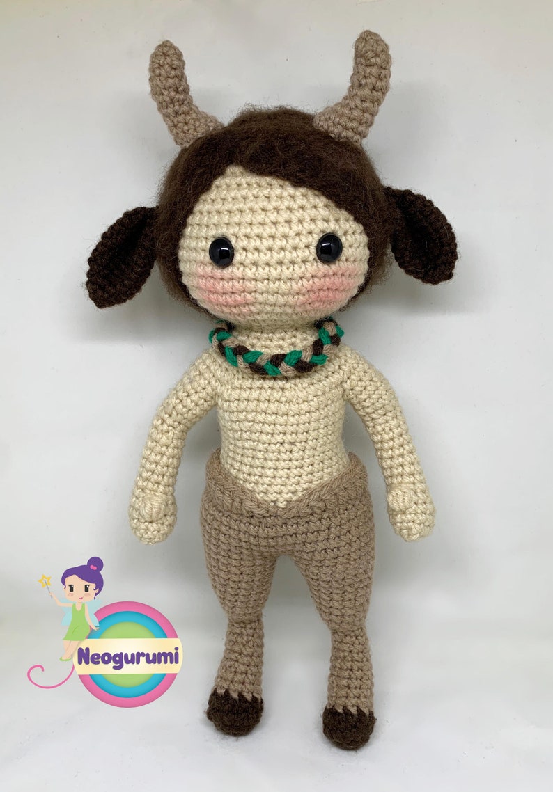 Komos the Satyr amigurumi doll crochet pattern image 2